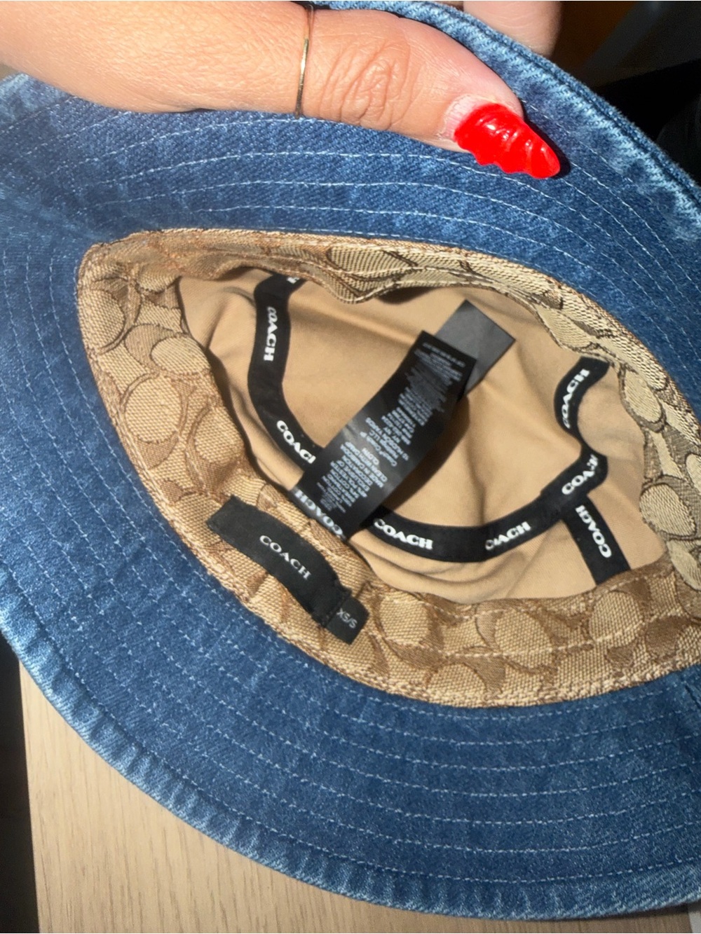 Coach Denim Bucket Hat - Picture 2 of 2